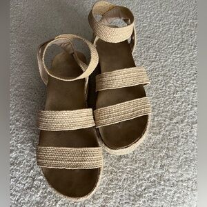 ESPRIT Platform Summer Espadrille Sandal size 7
